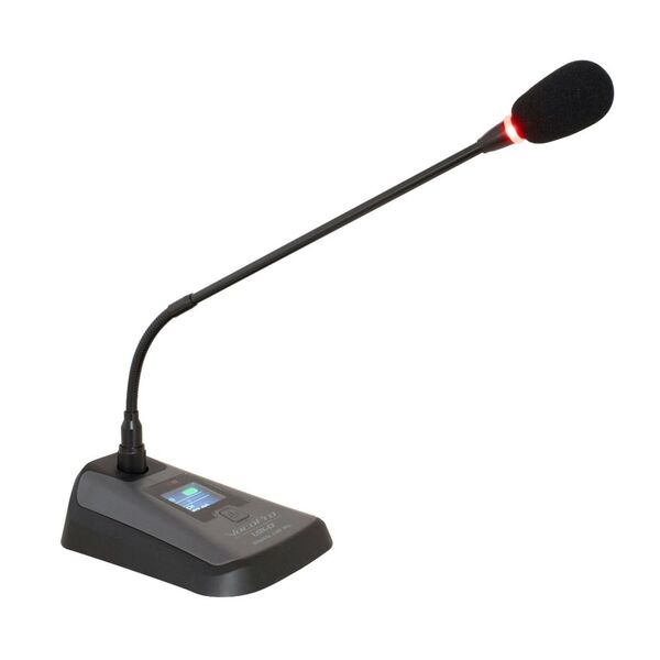 PROFESSIONAL DIGITAL UHF PLL WIRELESS MIC SYSTEM WITH EIGHT CONFERENCE PODIUM MICROPHONES